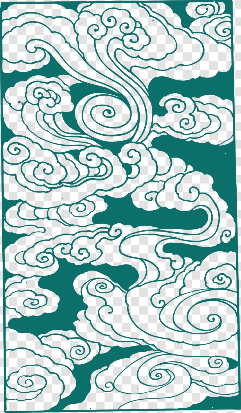 China Cloud Chinese - Point - Pattern Shading Transparent PNG