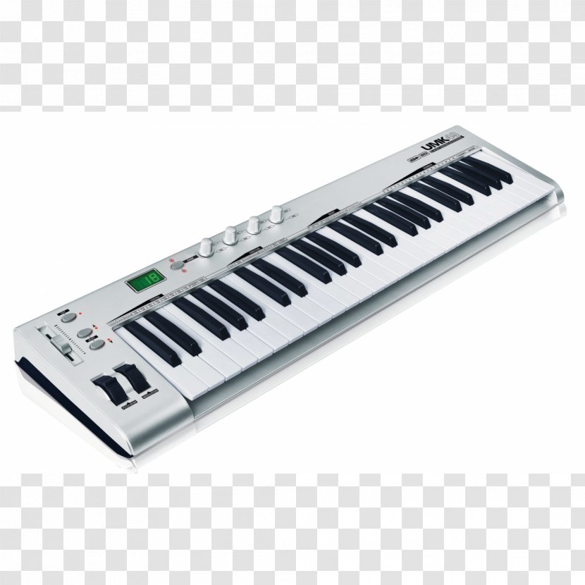 MIDI Controllers Musical Keyboard Electronic - Silhouette Transparent PNG