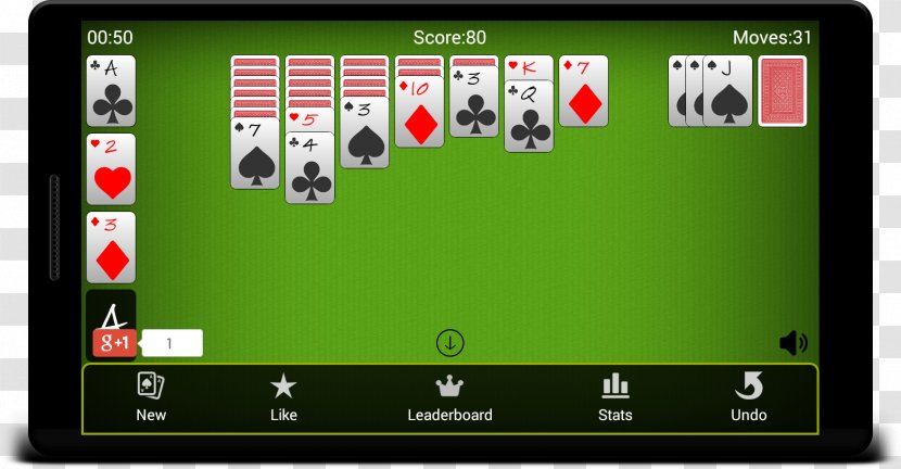 handheld solitaire card game