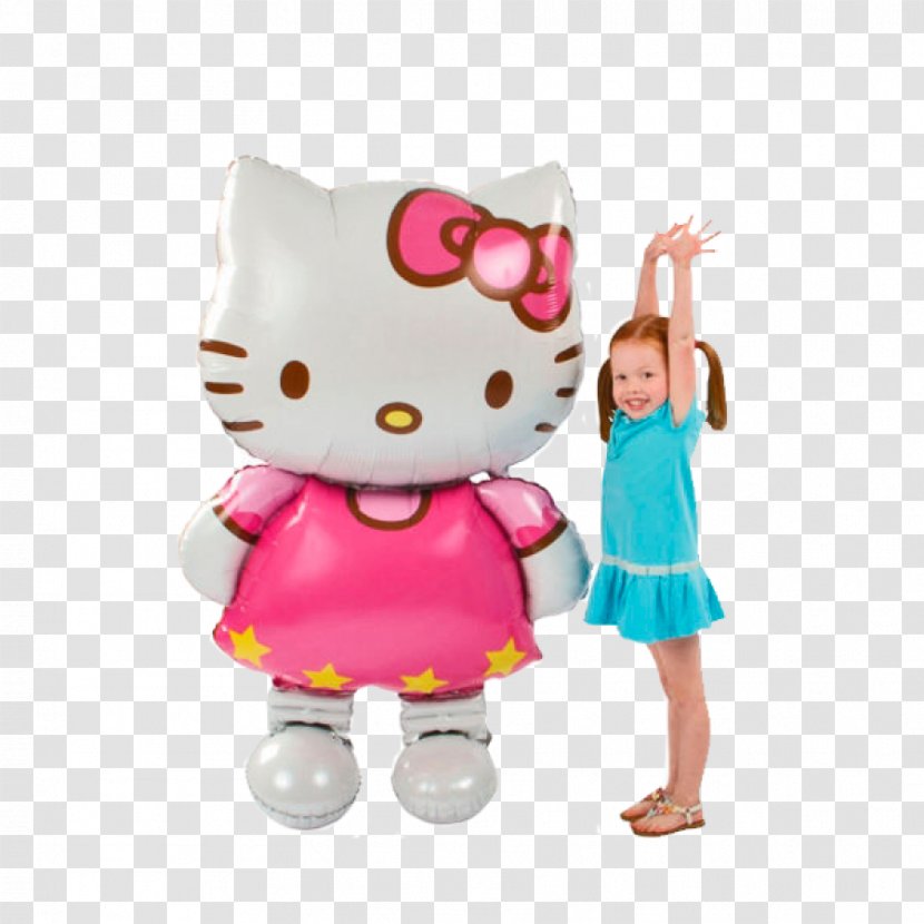 Hello Kitty Mylar Balloon Toy Birthday Transparent PNG