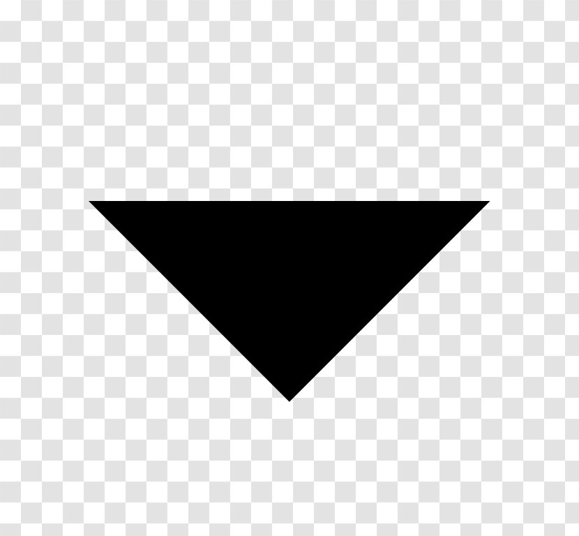 Drop-down List Arrow - Black Transparent PNG
