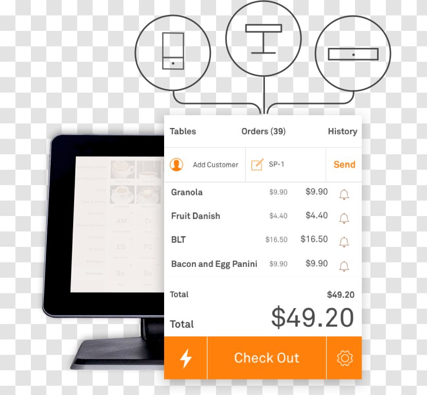 Online Cash Point Of Sale Android Kounta Sales - Communication - Hotel Vip Card Transparent PNG