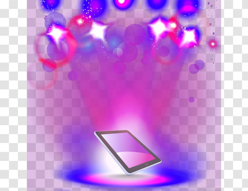 Light Tablet Computer Download Icon - Magenta Transparent PNG