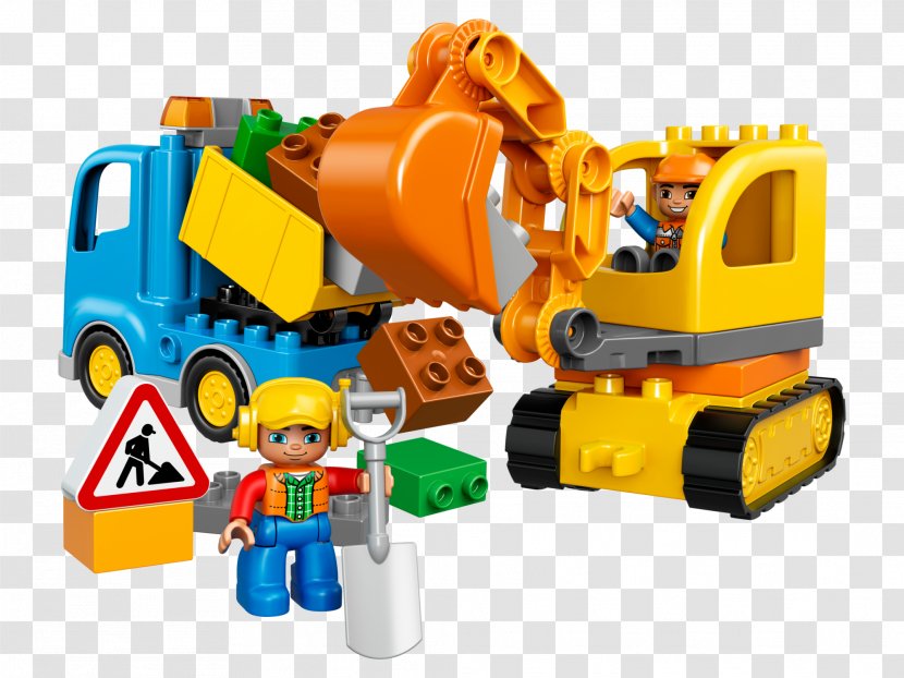 LEGO 10812 DUPLO Truck & Tracked Excavator Lego Duplo Toy Minifigure - Architectural Engineering Transparent PNG