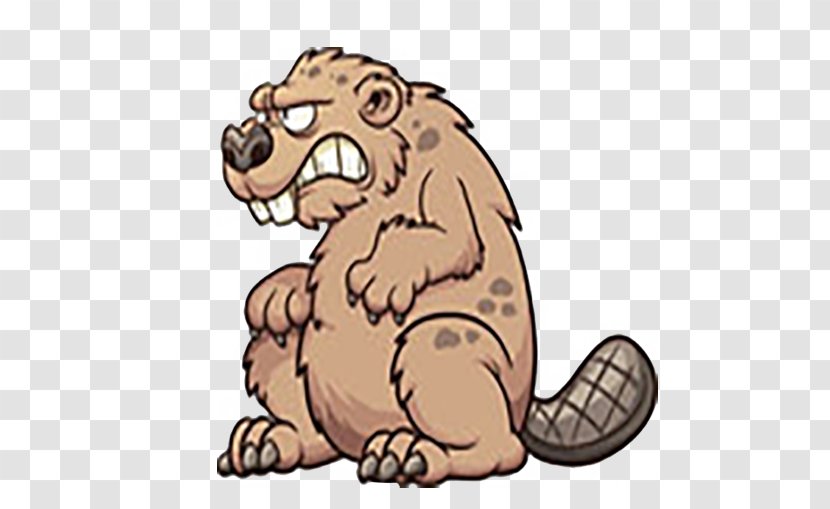 Royalty-free Clip Art - Cat Like Mammal - Vicious Beaver Transparent PNG