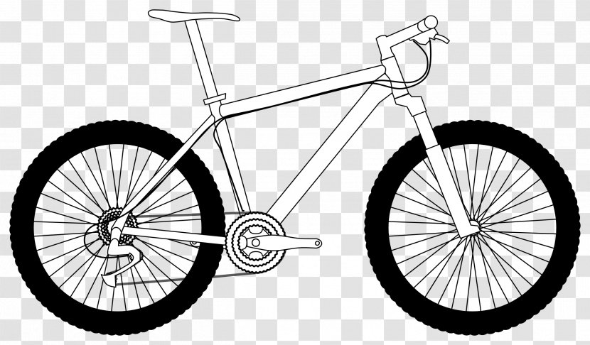 Mountain Bike Bicycle Cycling Downhill Biking Clip Art - Tire - Bikes Cliparts Transparent PNG