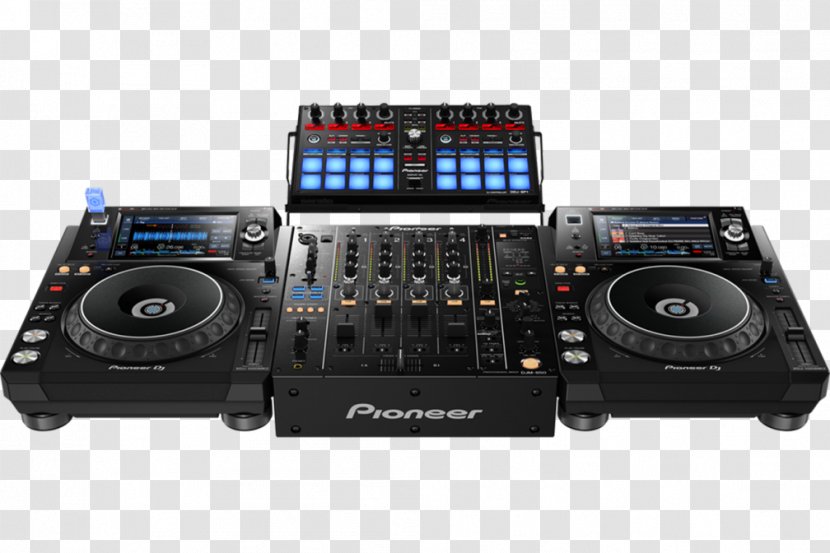 Pioneer DJ Disc Jockey XDJ-1000 DJM Mixer - Silhouette - Frame Transparent PNG