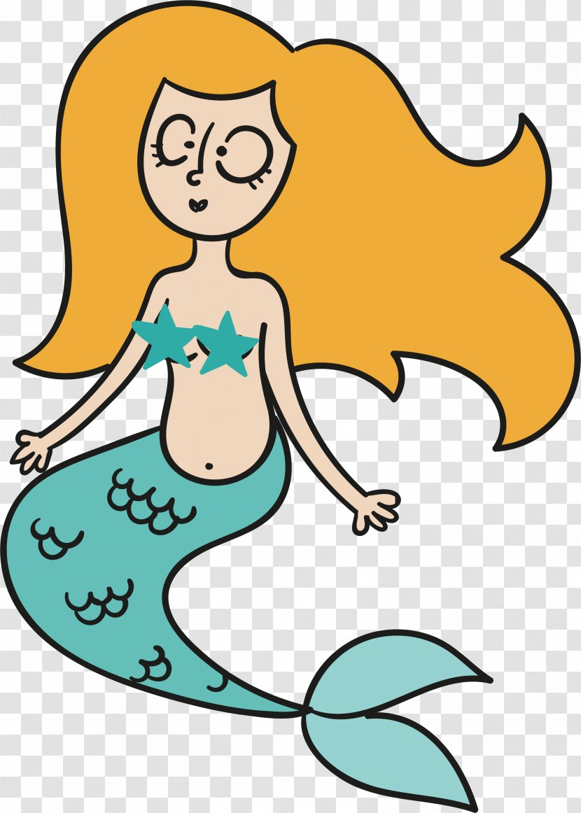 Cartoon Mermaid Adobe Illustrator - Design Transparent PNG