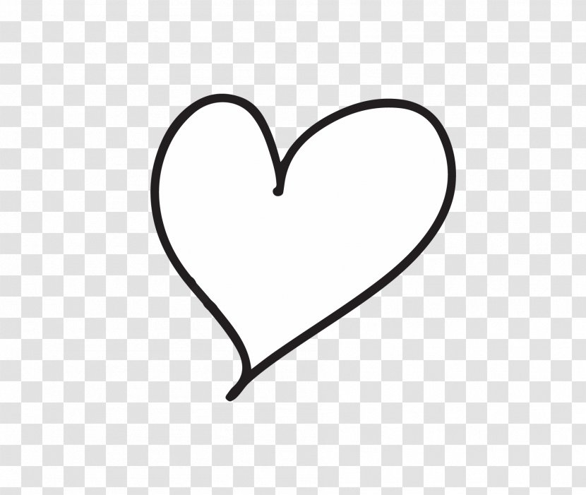 Heart Drawing Line - Cartoon - Hand Drawn Heart-shaped Vector Transparent PNG