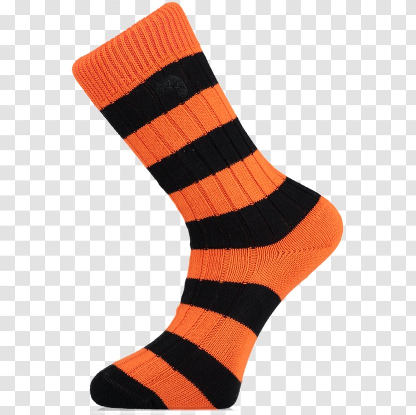 Sock Orange Clothing Blue White - Polyamide Transparent PNG