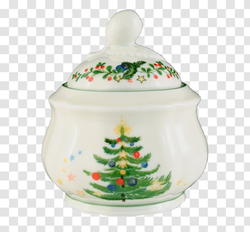 Seltmann Weiden Christmas Sugar Bowl Porcelain Ceramic - Gourmet Buffet Transparent PNG