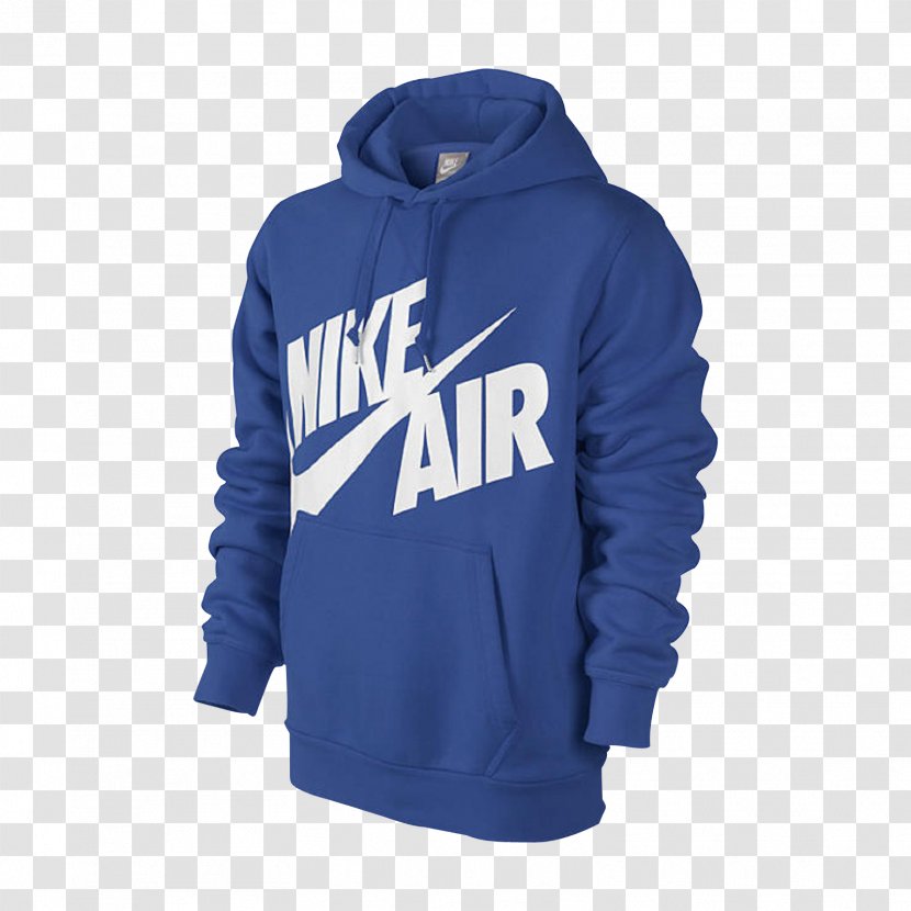 Hoodie Nike Sweater Bluza - Cobalt Blue Transparent PNG