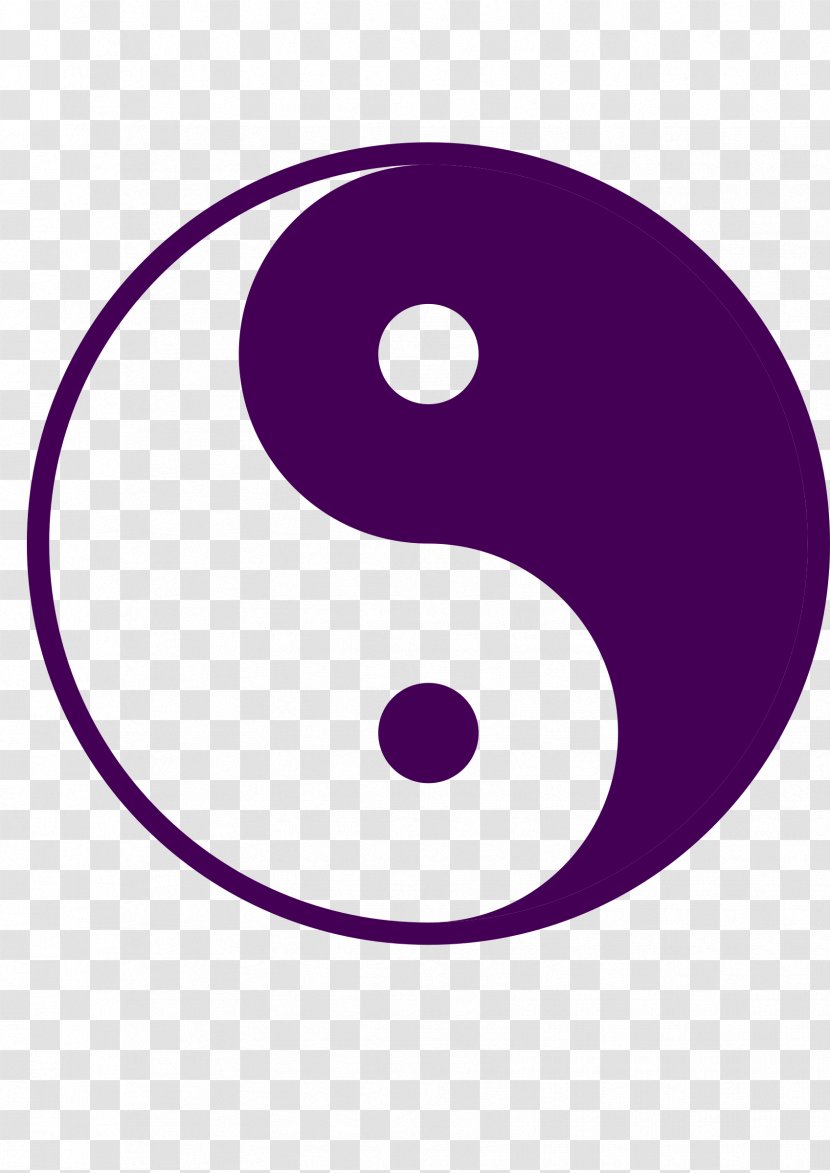 Yin And Yang Purple Clip Art - Symbol - Oval Transparent PNG