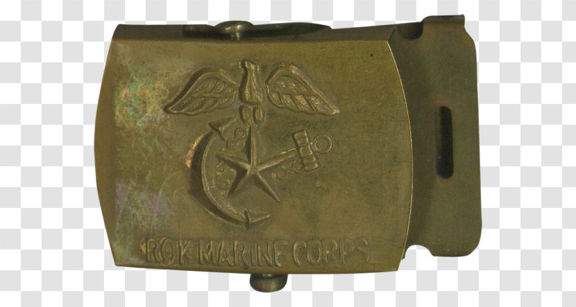 01504 Bronze - Belt Buckle - Republic Of Korea Marine Corps Transparent PNG