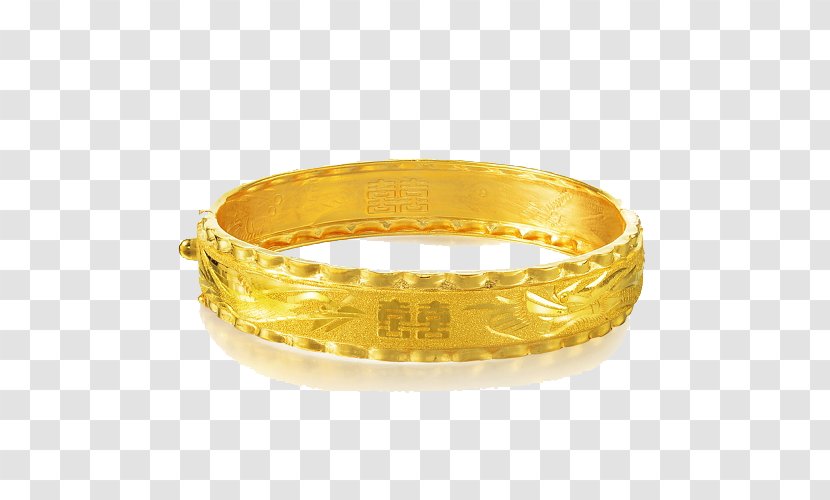 Bracelet Gold Chow Sang Computer File - Fashion Accessory - Wave Female Models Edge Dowry To Marry A 09513K Transparent PNG