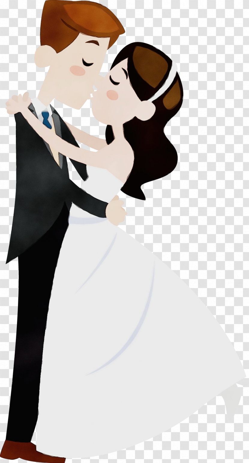 Woman Character Girl Behavior Hug - Cartoon - Animation Formal Wear Transparent PNG