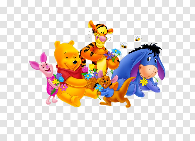 Winnie The Pooh Tigger Piglet Eeyore Roo - And Too Transparent PNG
