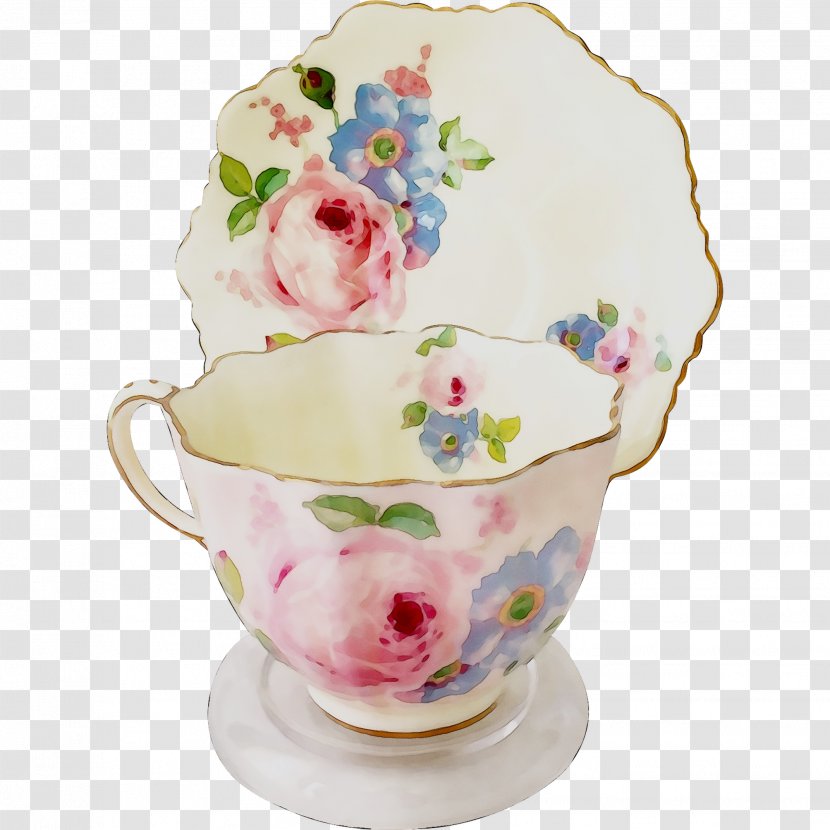 Vase Porcelain Saucer Floral Design Tableware - Flower - Flowerpot Transparent PNG