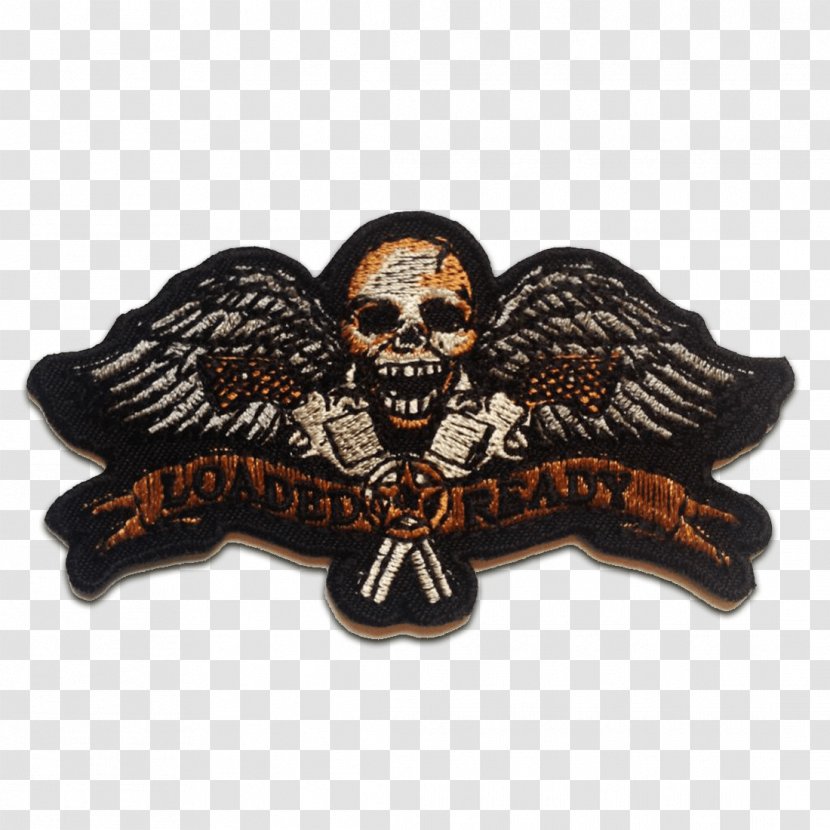 Totenkopf Embroidered Patch Color Skull Black Transparent PNG