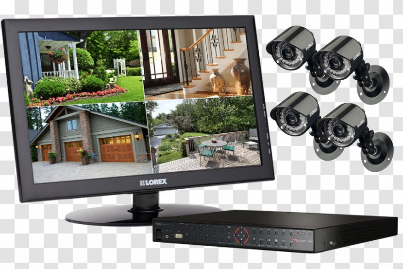 Wireless Security Camera Closed-circuit Television Surveillance Alarms & Systems Home - Display Device Transparent PNG
