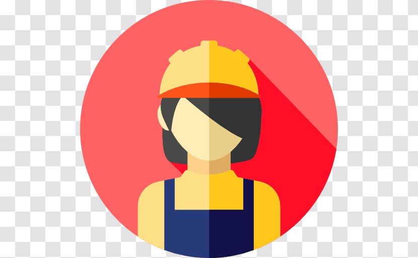 Laborer Avatar - Red - Worker Transparent PNG