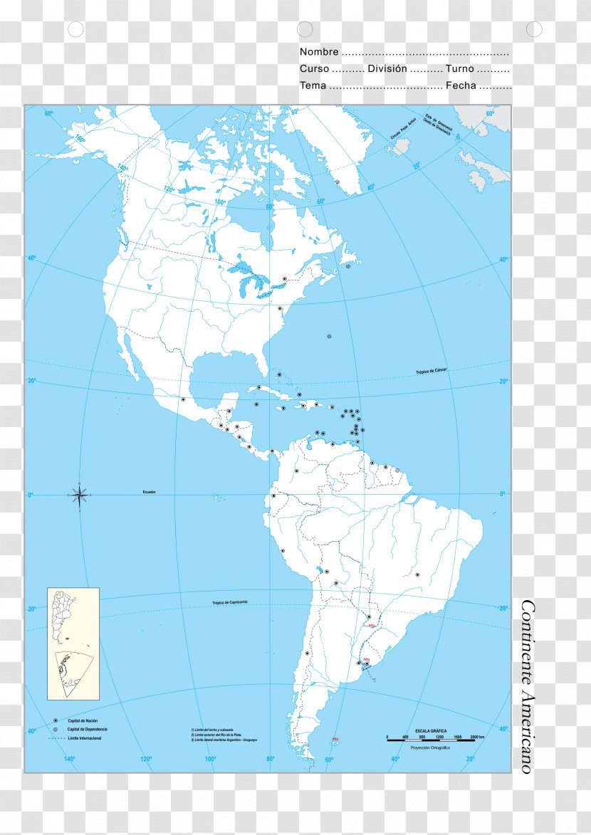 South America United States Map - Water Resources Transparent PNG