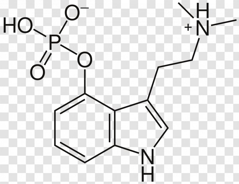 N,N-Dimethyltryptamine Psilocybin Indole Chemical Substance Chemistry - Black And White - Drug Transparent PNG