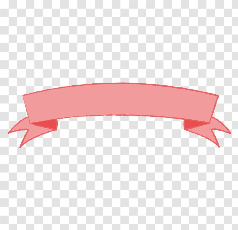 Ribbon Pink Color Red Satin - Lace Transparent PNG