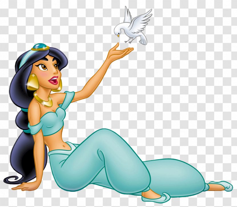 Princess Jasmine Rapunzel Tiana Merida Anna - Silhouette Transparent PNG