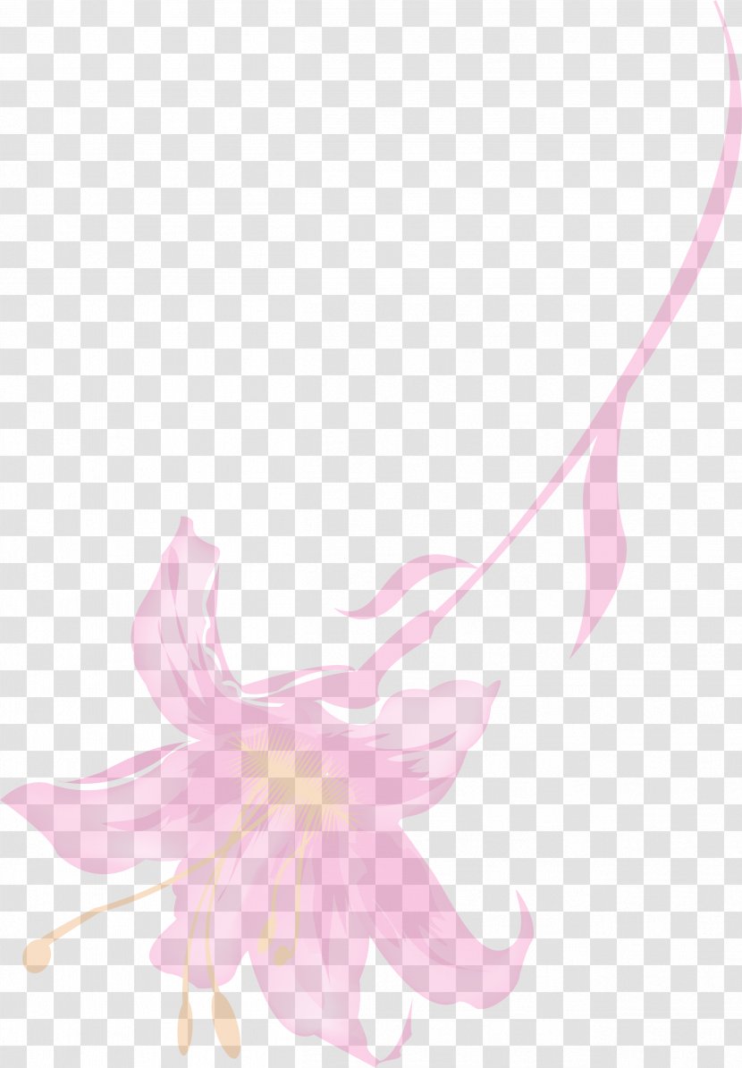 Petal Flora Illustration - Pink Fresh Dream Flowers Transparent PNG