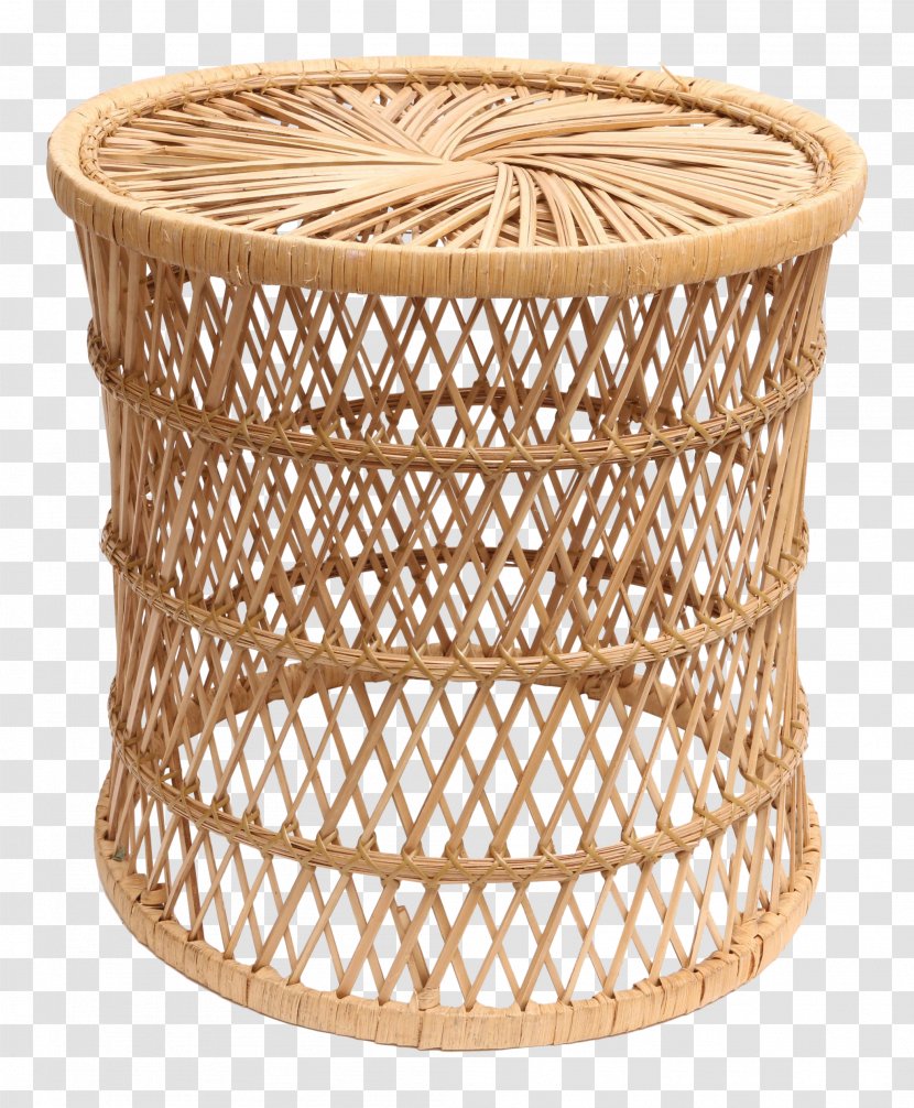 Table Rattan Stool Foot Rests Wicker Transparent PNG