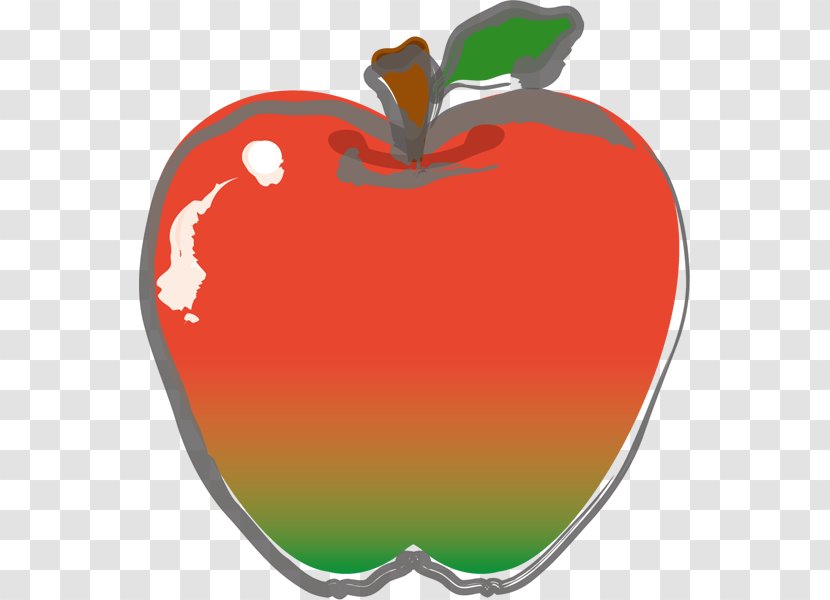 Apple Heart Clip Art - Fruit Transparent PNG