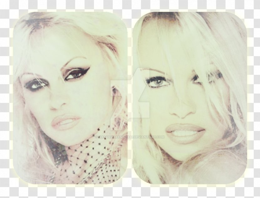 Eyebrow Portrait Cheek Nose Drawing - Head - Pamela Anderson Transparent PNG