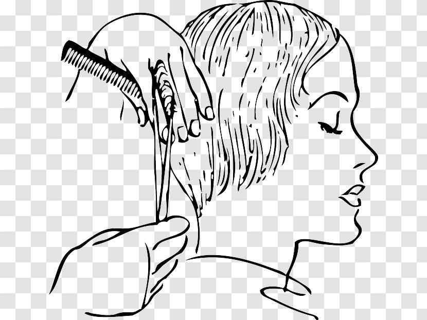 Hairstyle Hairdresser Scissors Barber Clip Art - Tree - Women Hair Transparent PNG