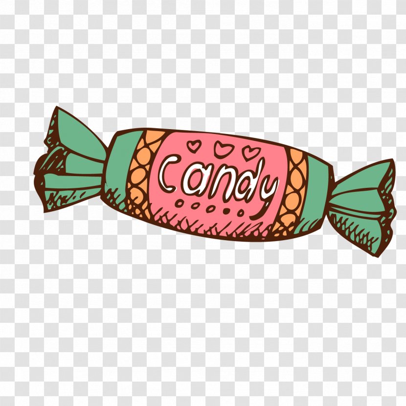 Candy - Cartoon - Hand-painted Green Transparent PNG