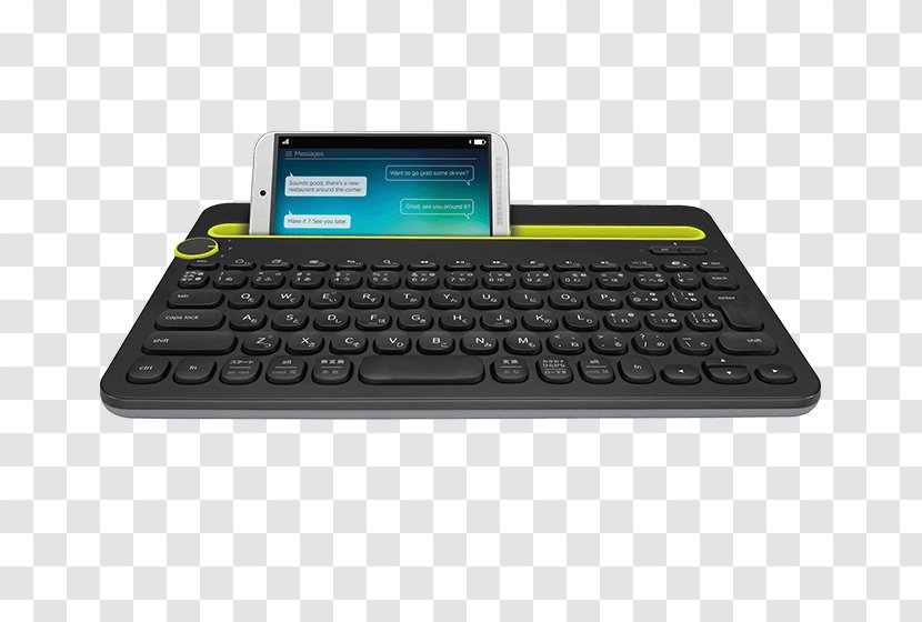 Computer Keyboard Logitech Multi-Device K480 Handheld Devices Tablet Computers - Wireless - Multi Transparent PNG