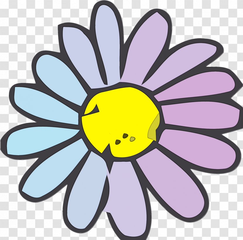 Logo Design Symbol - Watercolor - Smile Daisy Transparent PNG