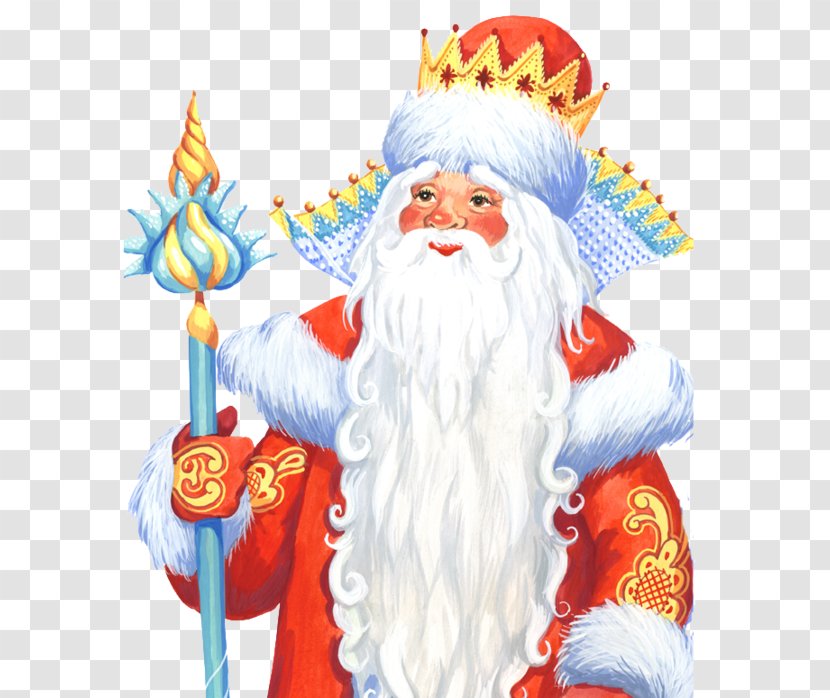 Ded Moroz Santa Claus Snegurochka Christmas Grandfather - Noel Baba Resimleri Transparent PNG