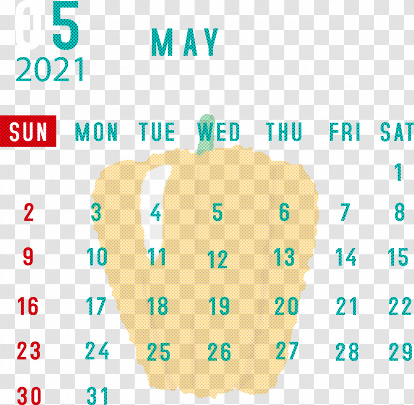 May 2021 Printable Calendar May 2021 Calendar Transparent PNG