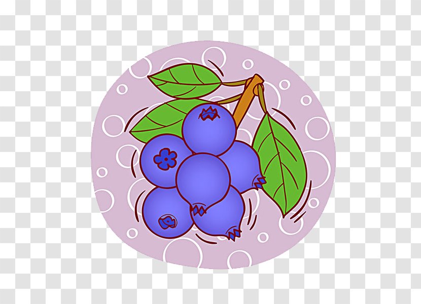 Grape Illustration - Purple - Blueberry Icon Transparent PNG