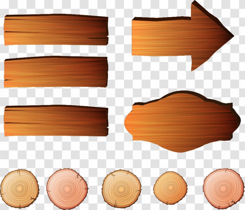 Wood Grain Sign - Plank - Vector Wooden Arrow Transparent PNG