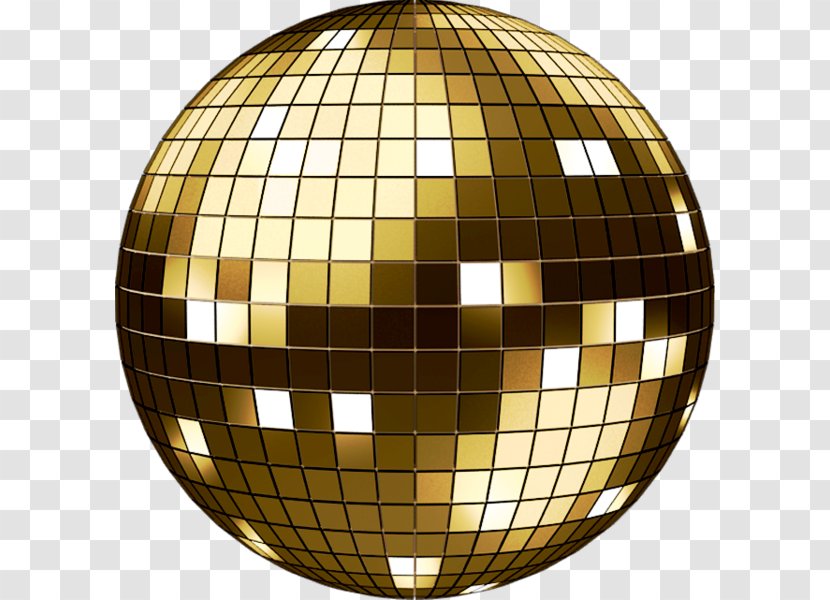 Disco Ball Mirror Light - Yellow Transparent PNG