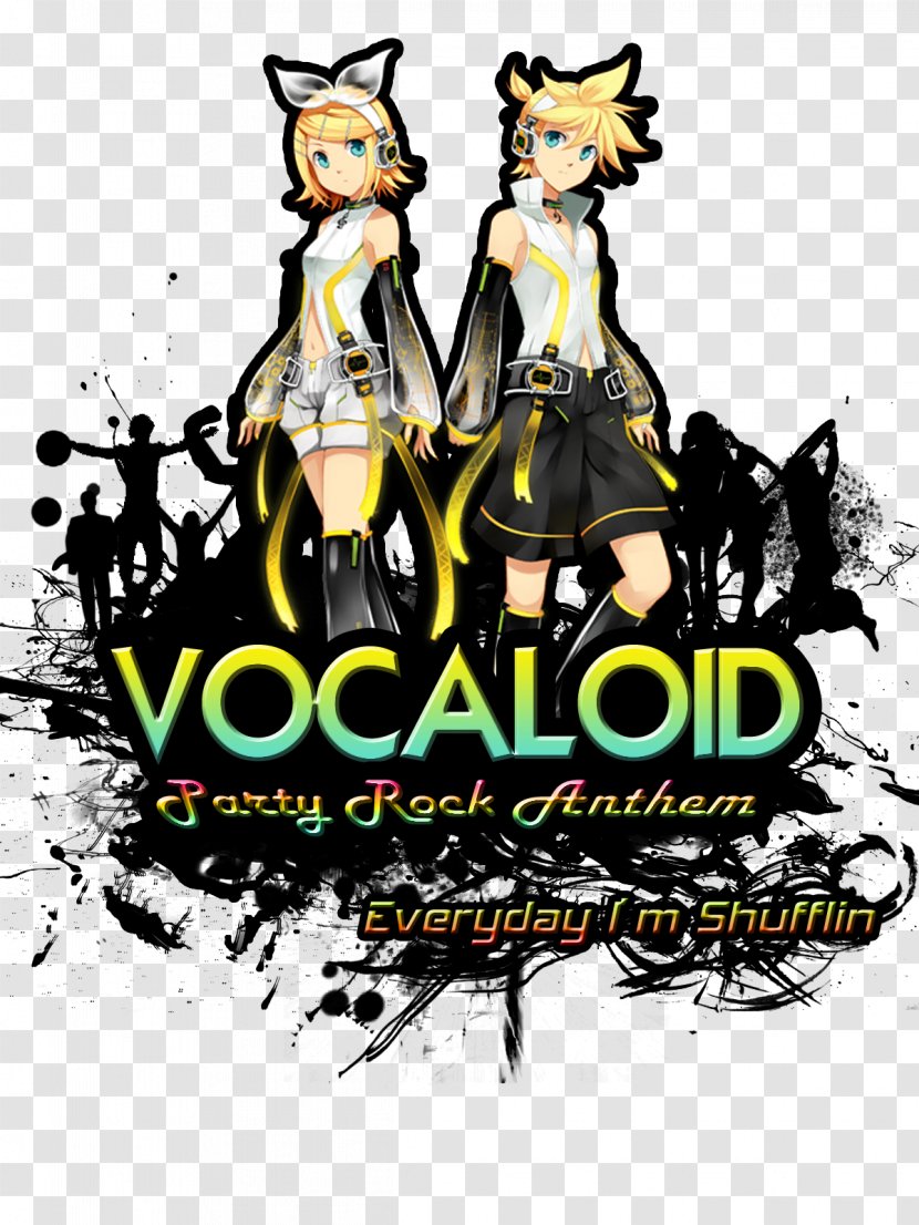 Kagamine Rin/Len Character Fiction Computer Font - Rock Party Transparent PNG