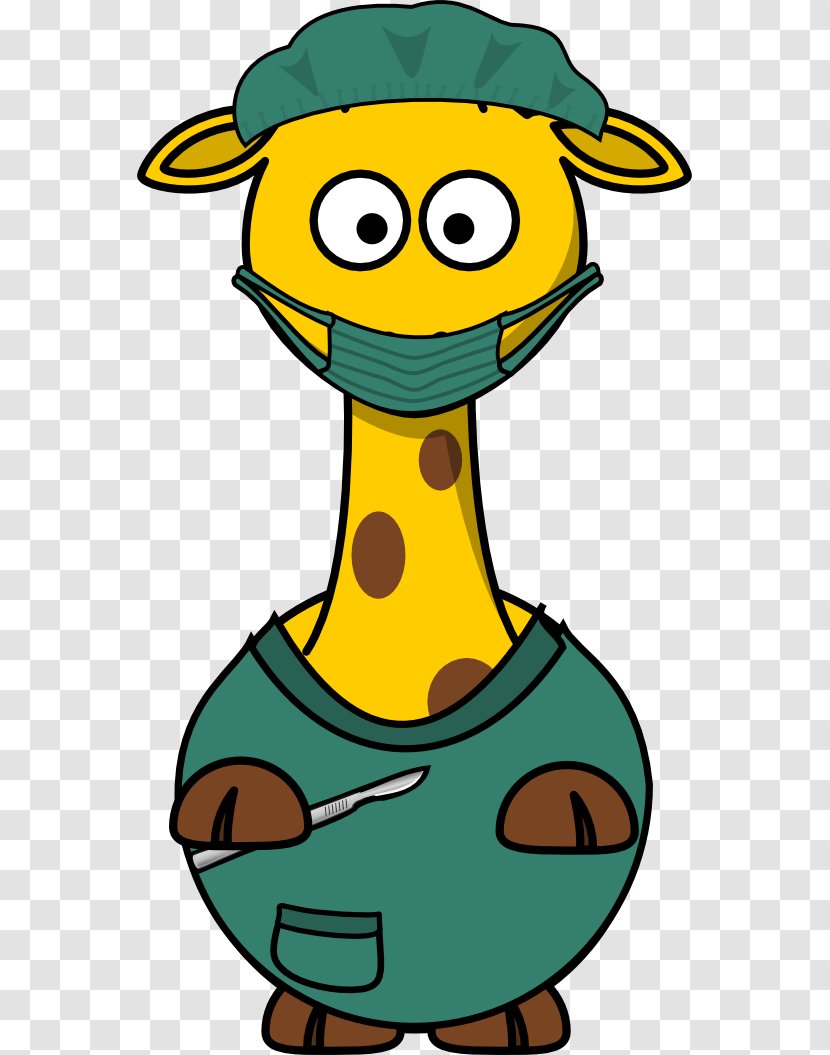 Giraffe Physician Cartoon Clip Art - Royaltyfree - Graphics Transparent PNG