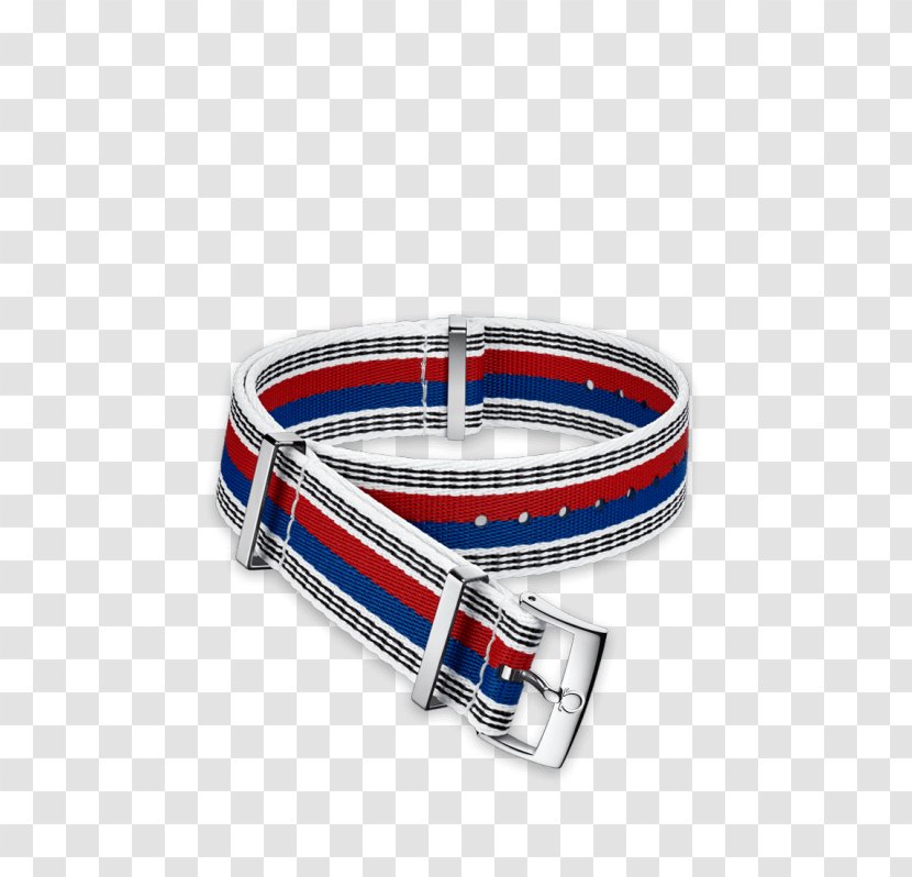 NATO Omega SA Watch Strap - Red White Stripes Transparent PNG