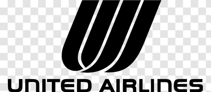 United Airlines Logo Silk Way - Monochrome - Mobile Transparent PNG