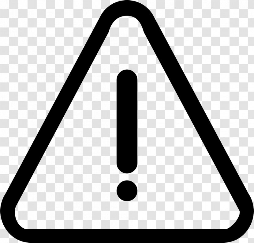 Computer Font Warning Sign - Triangle Transparent PNG