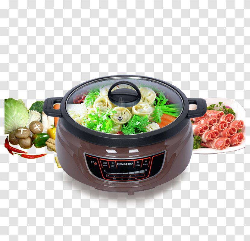 Hot Pot Taobao Poster Tmall Rice Cooker - Lamb Mushroom Ravioli Cabbage Roll Transparent PNG