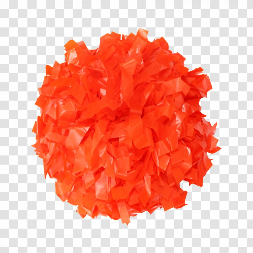 Pom-pom Orange Cheerleading Cheer-tanssi Plastic - Dance Transparent PNG