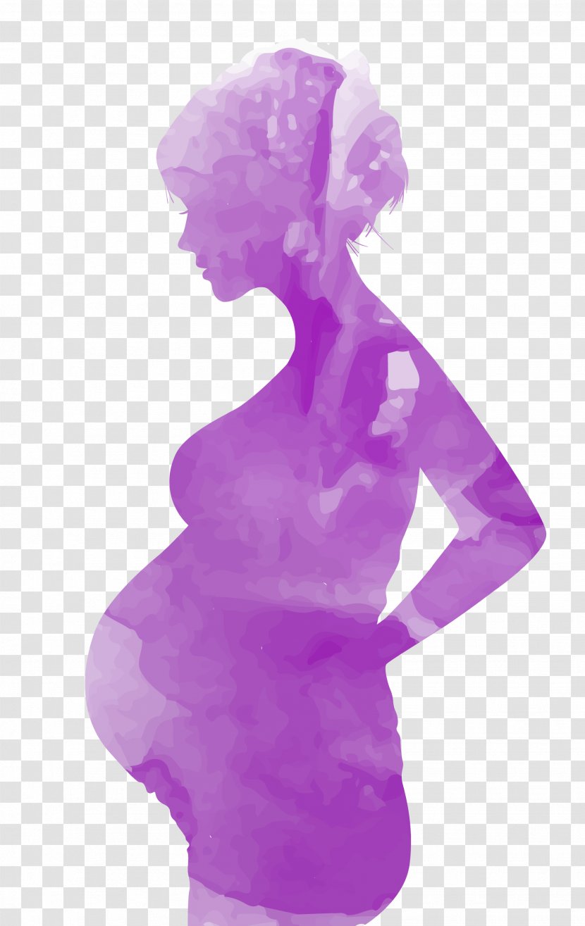 Mothers Day Child Pregnancy Fathers - Mother - Purple Fresh Pregnant Women Decoration Pattern Transparent PNG